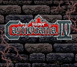 Super Castlevania IV title screen
