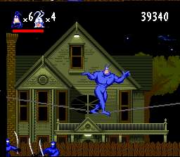 Walk on a tightrope to avoid, yeah you guessed it, ninjas!