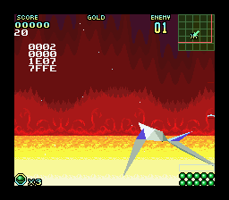 Star Fox 2 alpha: the impressive background of the Sun stage