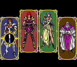 Four characters to choose from