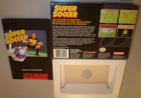 Super Soccer - Playtronic (Box and Cart - Back)