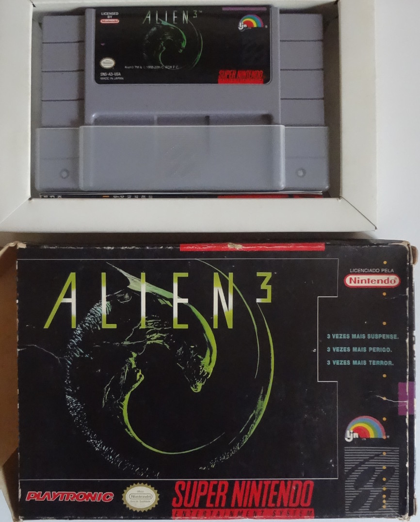 Alien 3 - Playtronic (cart and box front - note the cart uses a standard US label)