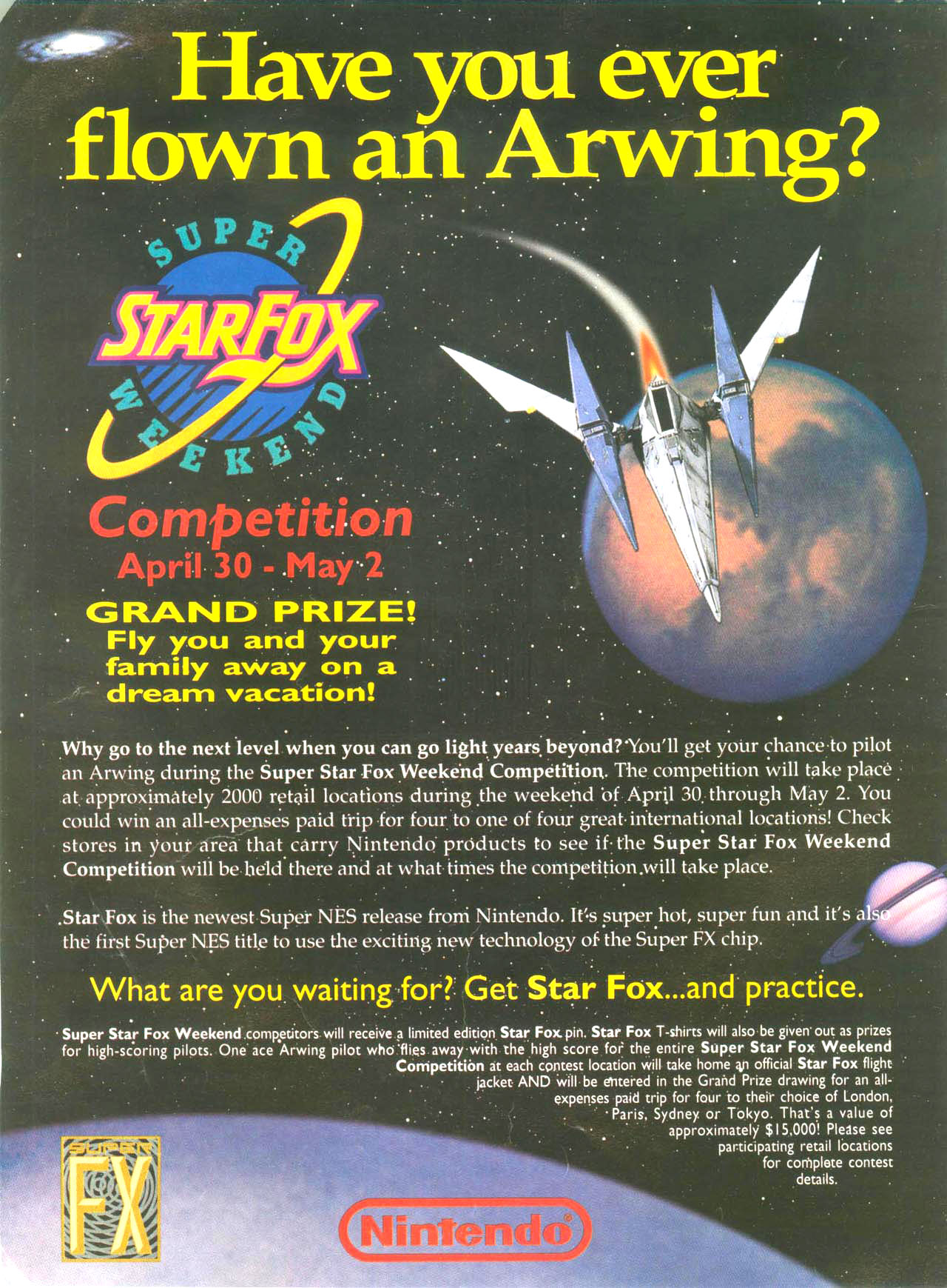 Advertisement for the US Competition