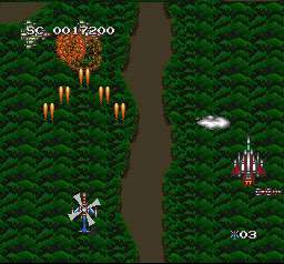 Blasting enemies
