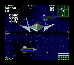 Star Fox 2 alpha: armada in the Senkan stage