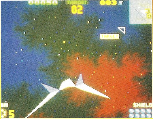 Arwing in space from the WCES 95 beta (from Total!, March 1995)
