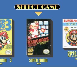 Game Selection Screen