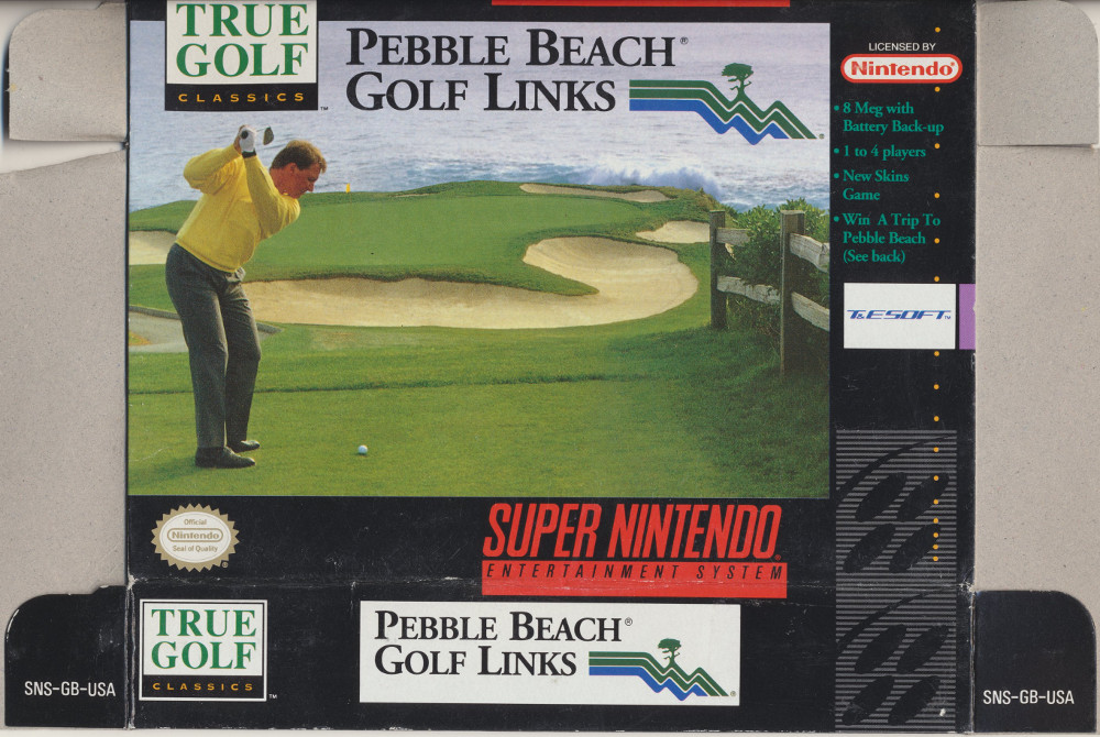 Snes Central: True Golf Classics: Pebble Beach Golf Links / New Golf