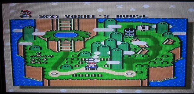 You begin at Yoshi's House with 99 lives