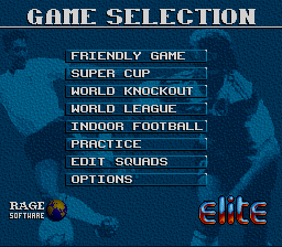 Options menu